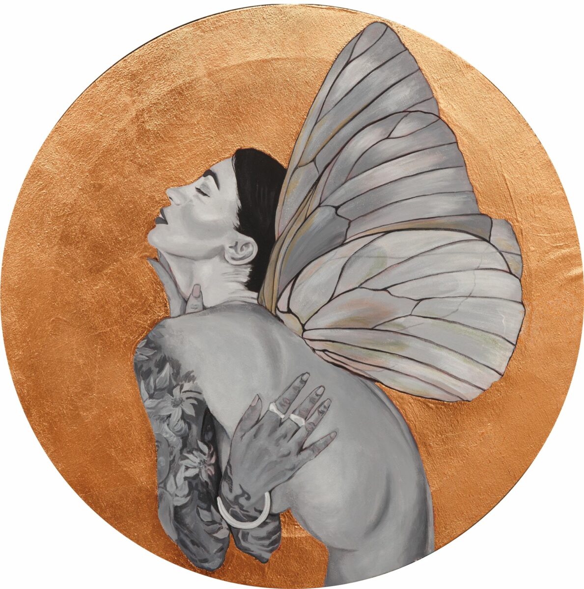 Delight śr.50cm akryl,szlagmetal 2025