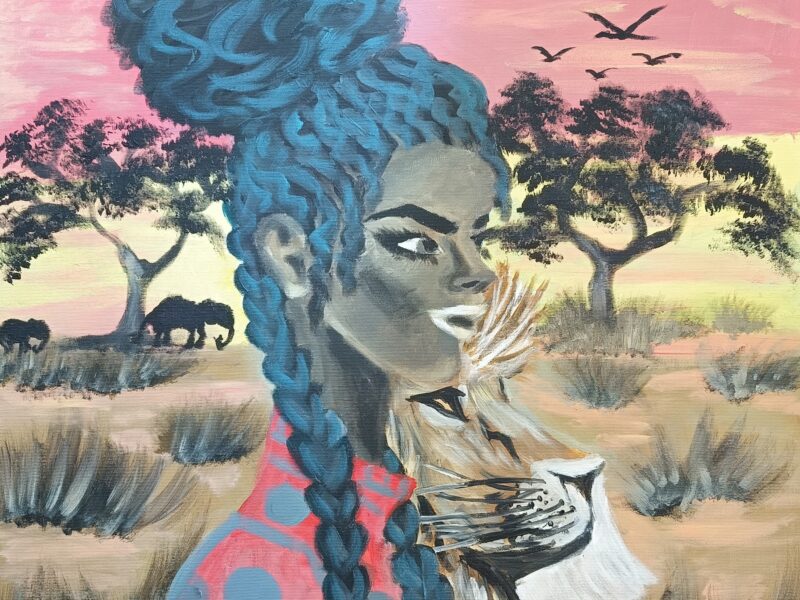 Dziewczyna z warkoczami - Karolina Hałajko