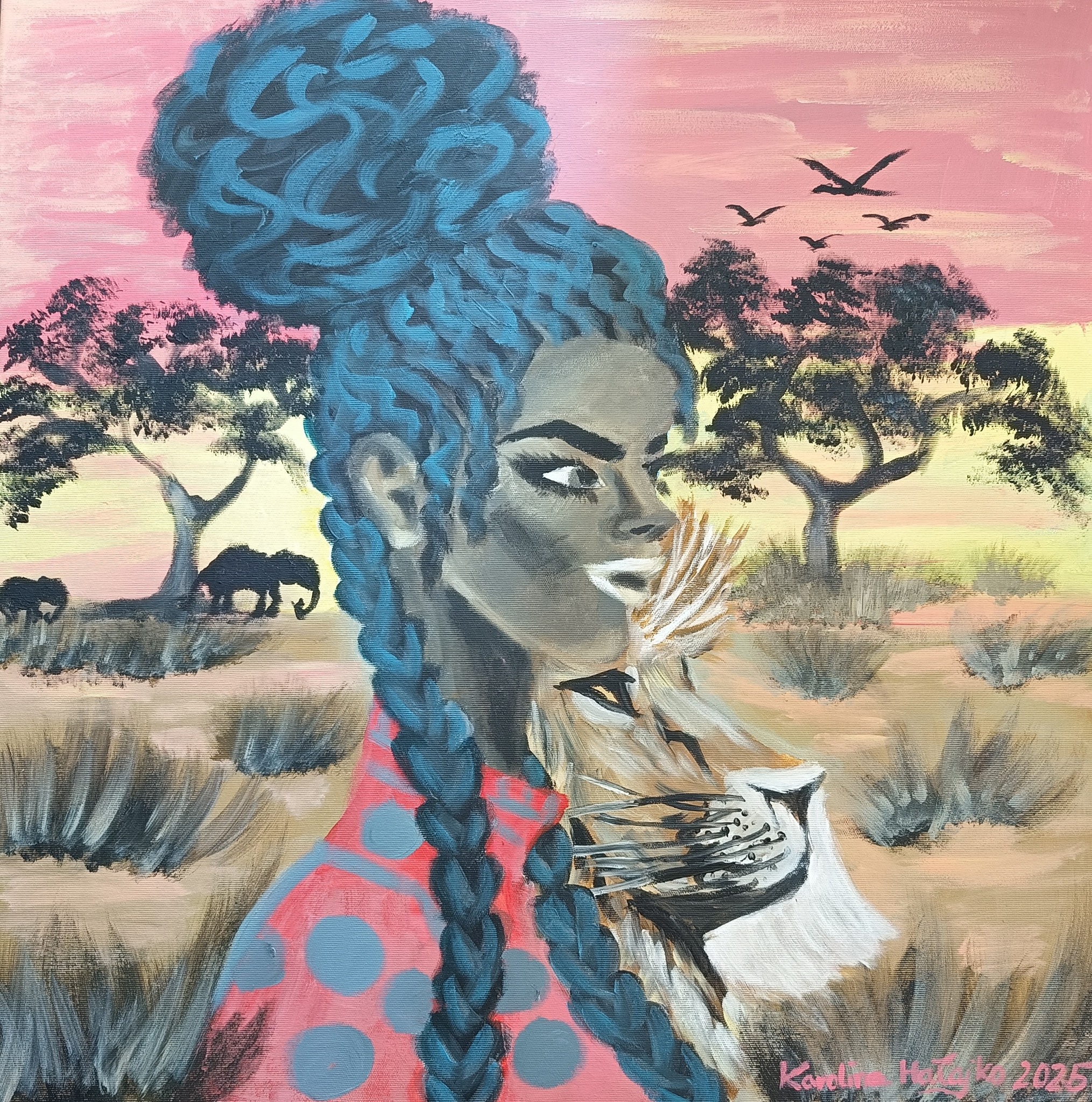 Dziewczyna z warkoczami - Karolina Hałajko